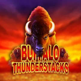 Buffalo Thunderstacks logo by Amatic Industries at PlayMojo Casino