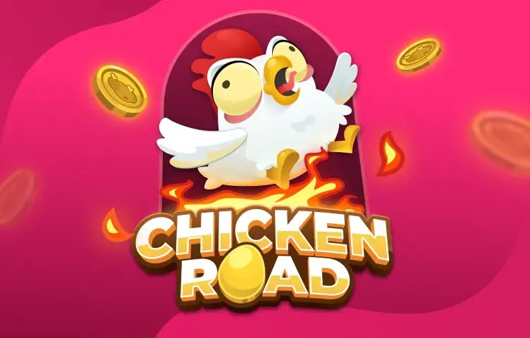 Chicken Road slot logo by InOut at PlayMojo CasinoChicken Road