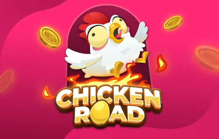 Chicken Road slot logo by InOut at PlayMojo CasinoChicken Road