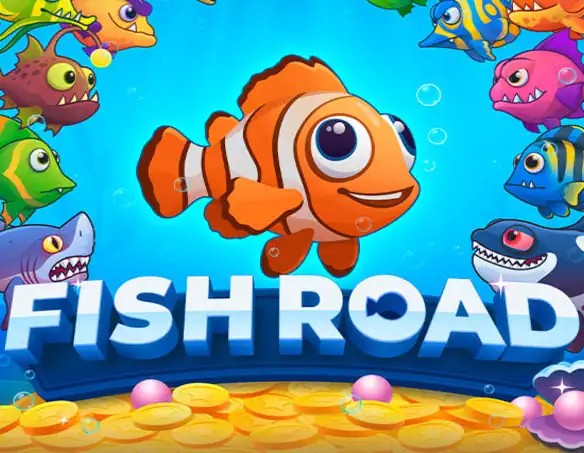 Logo of Fish Road from InOut at PlayMojo Casino