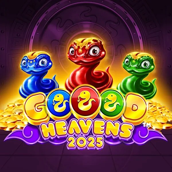 Goood Heavens slot logo by Rarestone Gaming at PlayMojo CasinoGoood Heavens