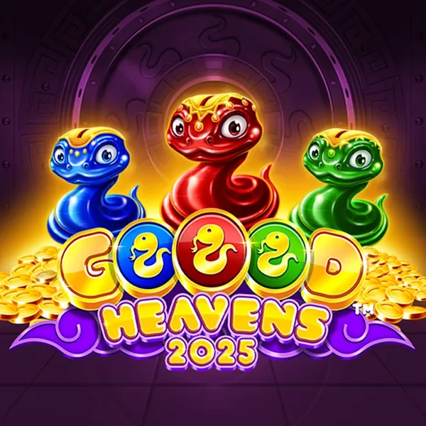 Goood Heavens slot logo by Rarestone Gaming at PlayMojo CasinoGoood Heavens
