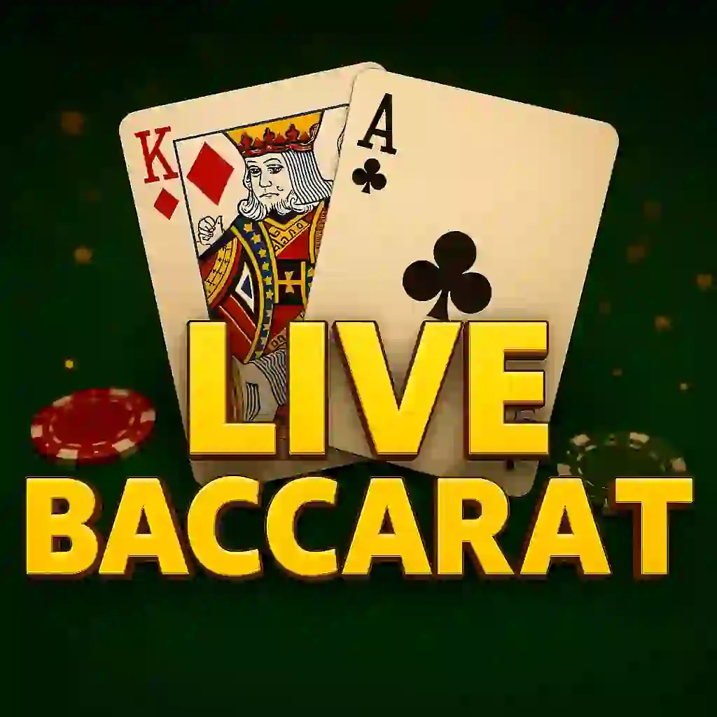 Live Baccarat slot logo by Pragmatic Live at PlayMojo CasinoLive Baccarat