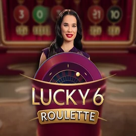Lucky 6 Roulette online game logo by Pragmatic Play on playmojo.dk