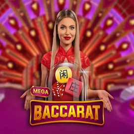 Official Live Casino logo: Mega Baccarat by Pragmatic Play at PlayMojo Casino