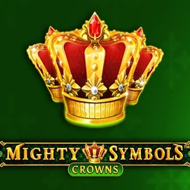 Mighty Symbols Crowns slot logo by Wazdan at PlayMojo Casino
