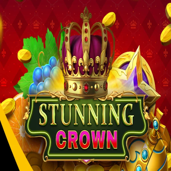 Stunning Crown slot icon by BF Games, available at PlayMojo Casino